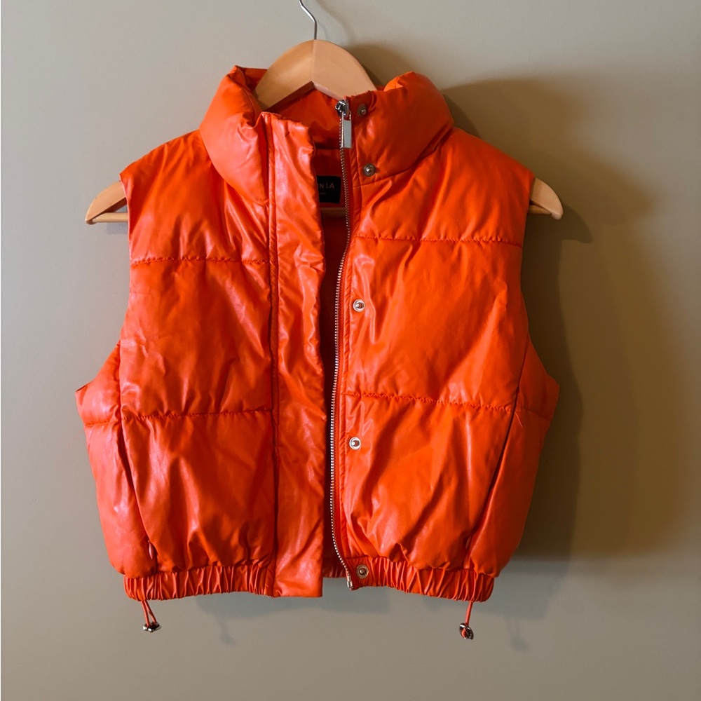 Orange Puffer Vest